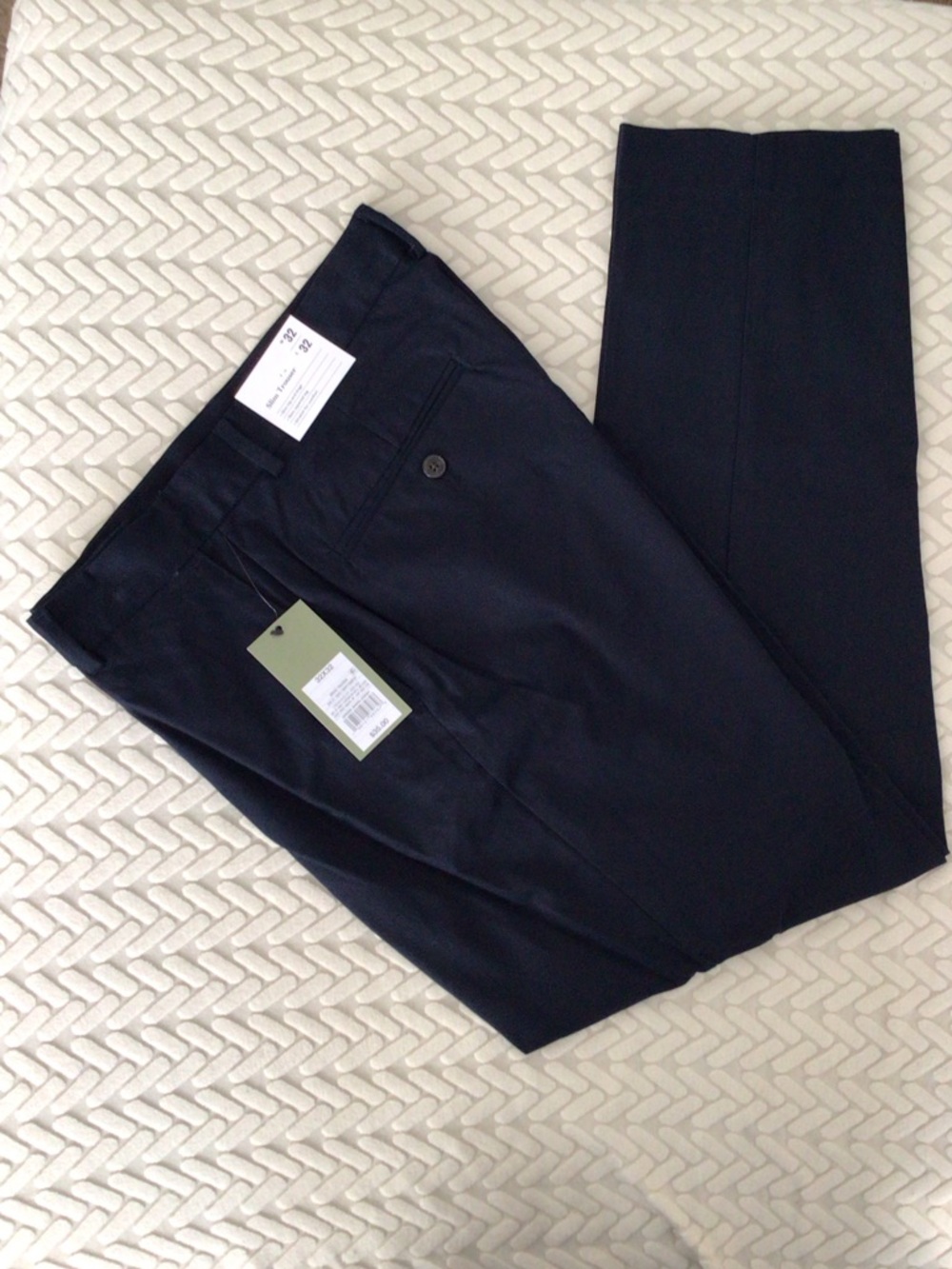 Good fellow & Co Men's Navy Dress Pants - Classic Slim Fit -New-